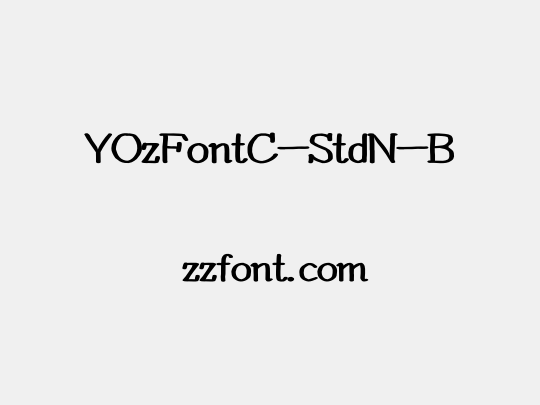 YOzFontC-StdN-B
