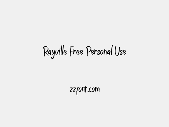 Rayville Free Personal Use