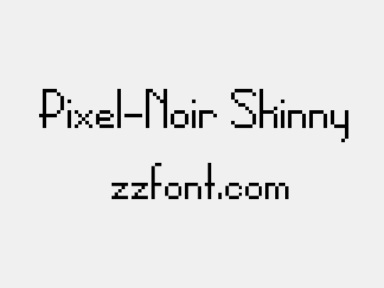 Pixel-Noir Skinny