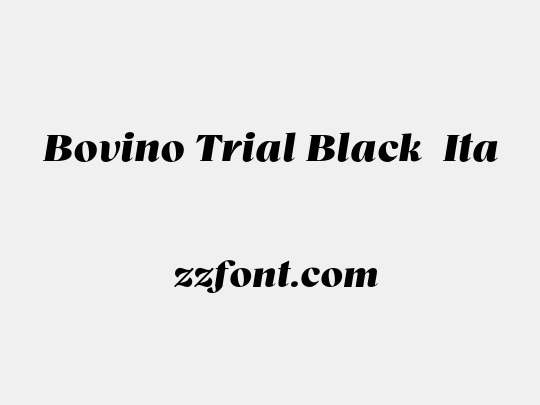 Bovino Trial Black  Ita