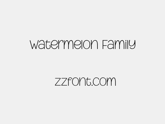 Watermelon Family