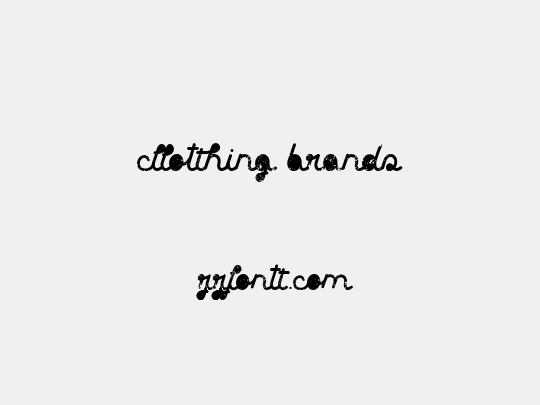 Clothing brands