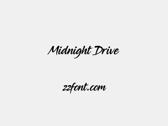 Midnight Drive