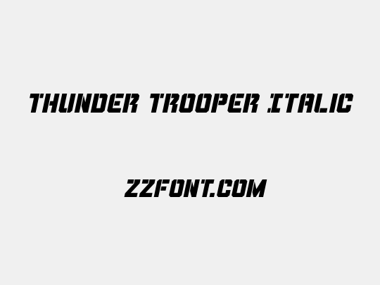 Thunder Trooper Italic