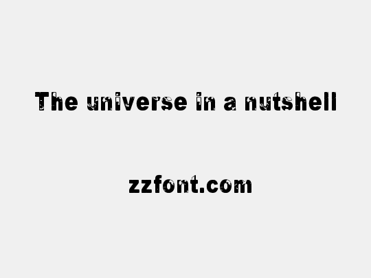 The universe in a nutshell
