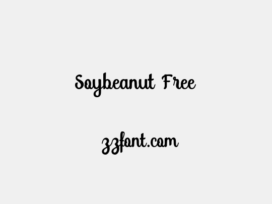Soybeanut Free