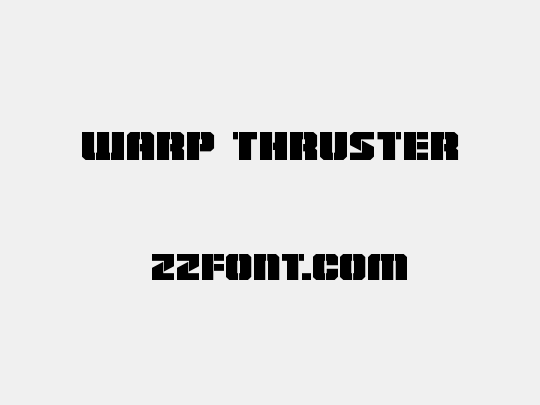 Warp Thruster