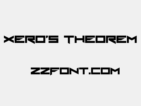 Xero's Theorem