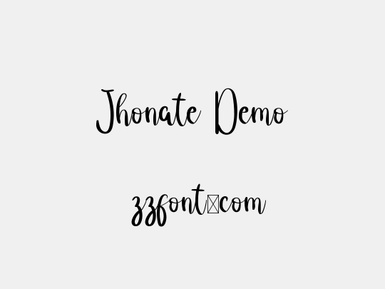 Jhonate Demo