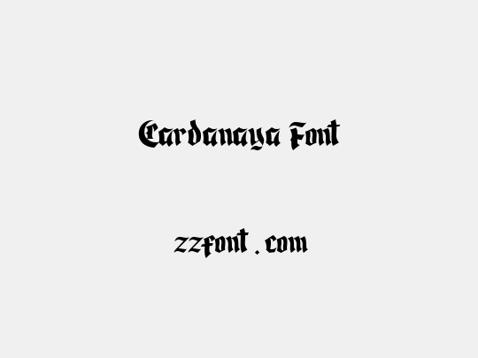 Cardanaya Font