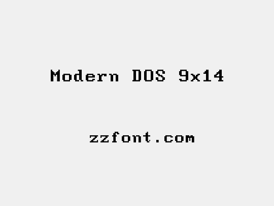 Modern DOS 9x14