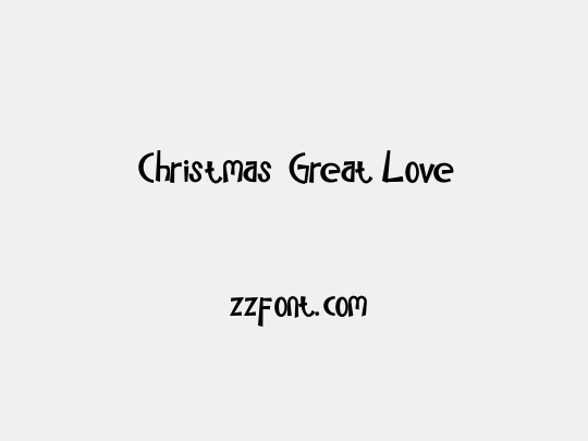 Christmas Great Love