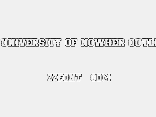 CF University of Nowher Outline