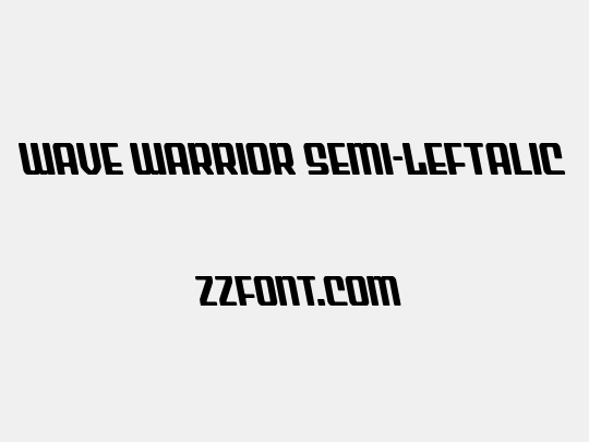 Wave Warrior Semi-Leftalic