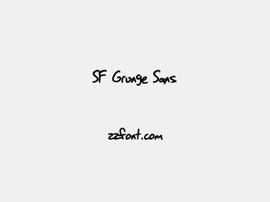 SF Grunge Sans