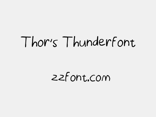 Thor's Thunderfont