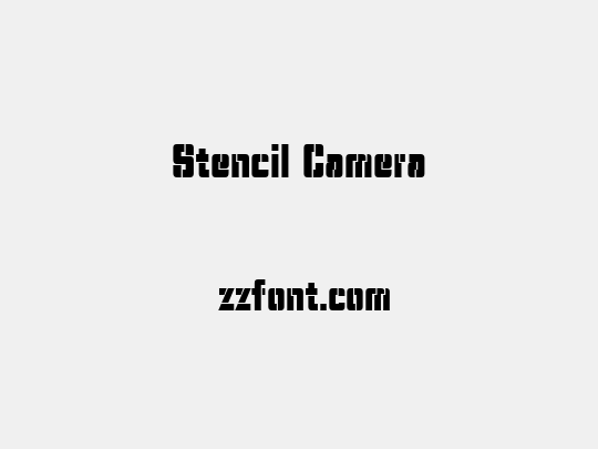 Stencil Camera