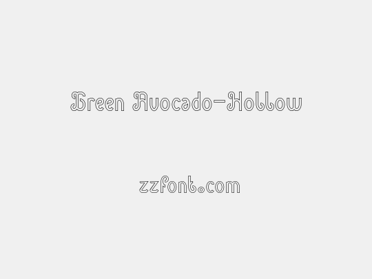 Green Avocado-Hollow