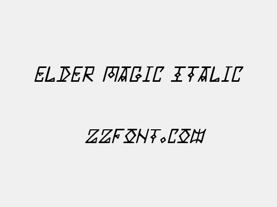 Elder Magic Italic