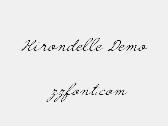 Hirondelle Demo