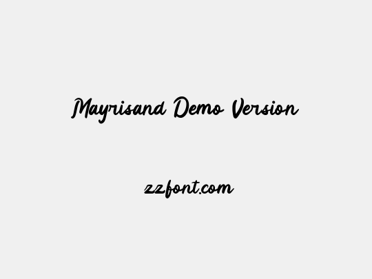 Mayrisand Demo Version