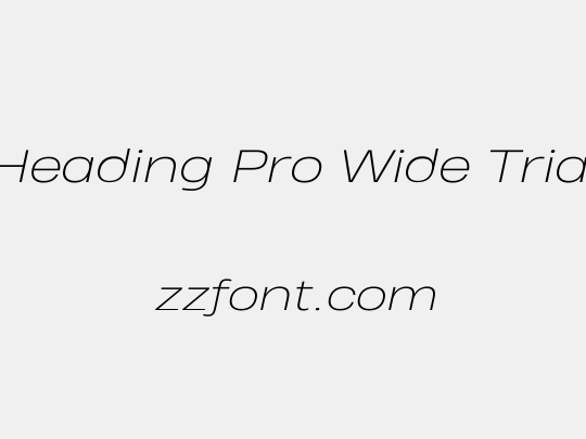 Heading Pro Wide Trial