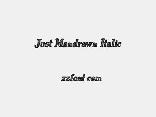 Just Mandrawn Italic