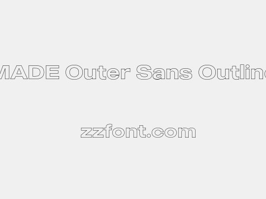 MADE Outer Sans Outline