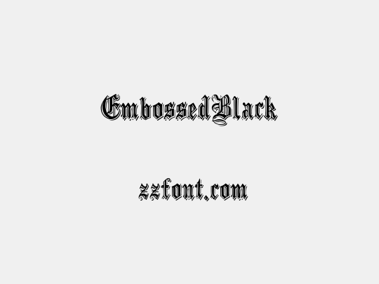 EmbossedBlack