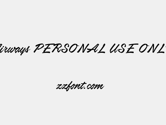 Airways PERSONAL USE ONLY