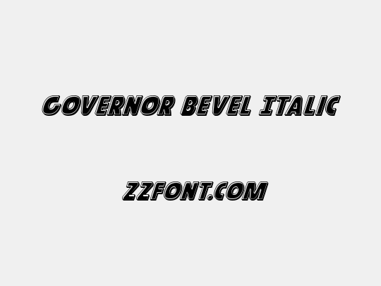 Governor Bevel Italic