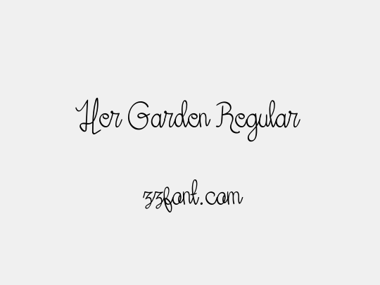 Her Garden Regular