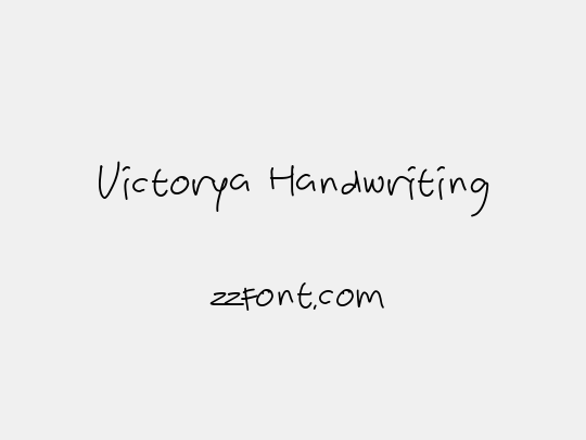 Victorya Handwriting