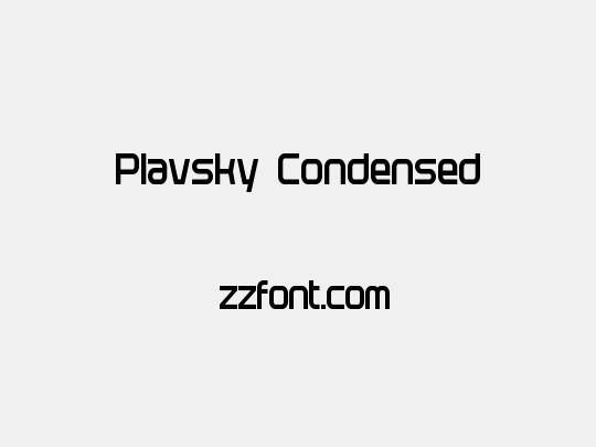 Plavsky Condensed