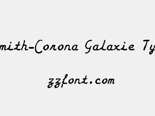 zai Smith-Corona Galaxie Typewriter