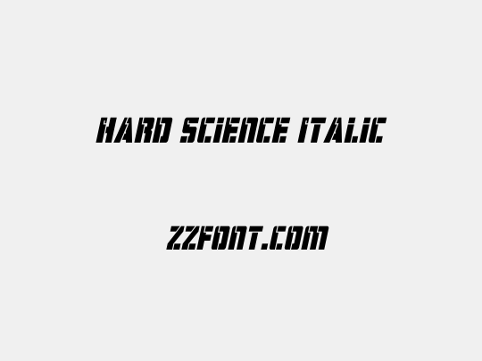 Hard Science Italic