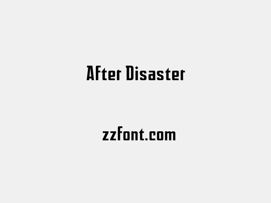 After Disaster