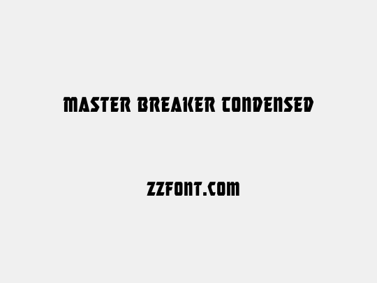 Master Breaker Condensed