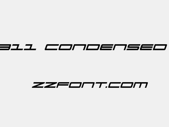 Ultra 911 Condensed Italic