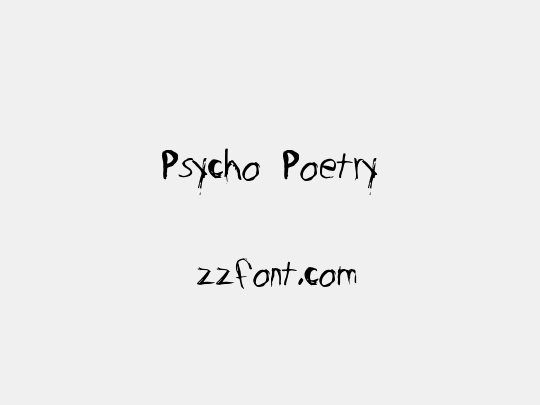 Psycho Poetry