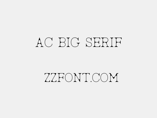 AC Big Serif