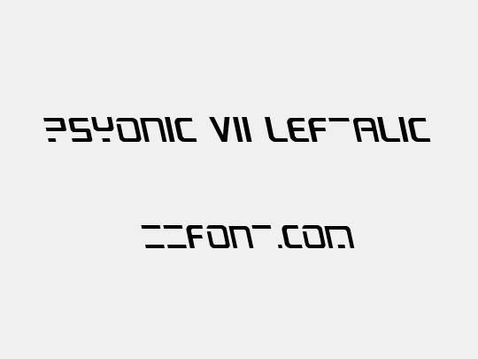 PsYonic VII Leftalic