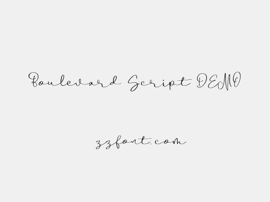 Boulevard Script DEMO