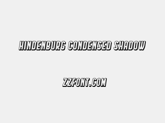 Hindenburg Condensed Shadow