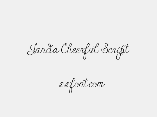 Janda Cheerful Script