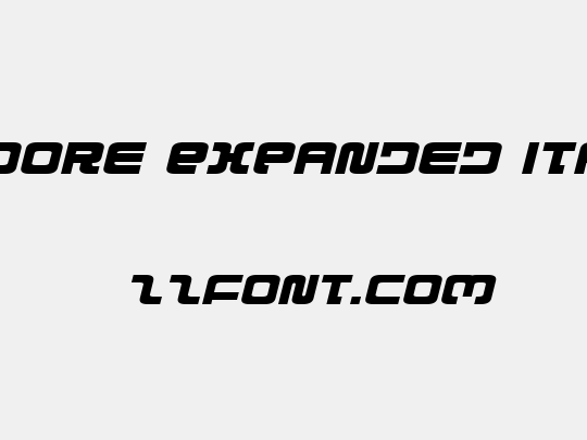 Exedore Expanded Italic