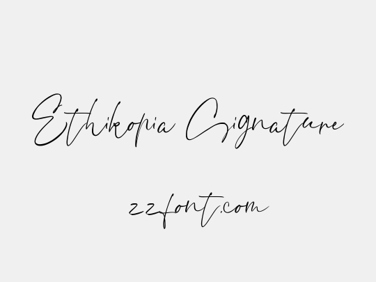 Ethikopia Signature