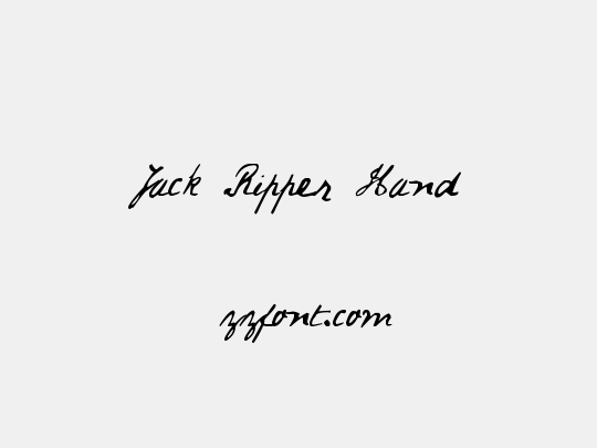 Jack Ripper Hand