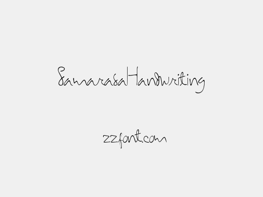SamarasaHandwriting