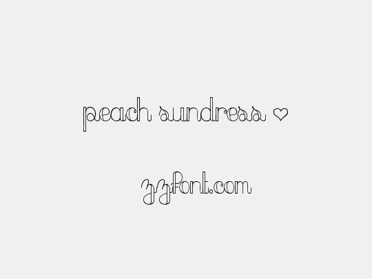 peach sundress ~